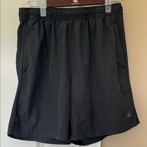 Black Athletic Shorts with Moisture-Wicking Fabric